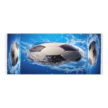 Imagem de Wassud Bola de futebol em capas de lavadora e secadora de respingos de água, protetor de lavadora com sacos de armazenamento, capa de geladeira à prova de poeira com bolsos para lavanderia doméstica