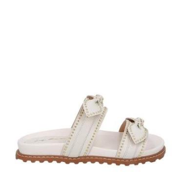 Imagem de Rasteira Luiza Barcelos Em Couro Caramelo-Feminino