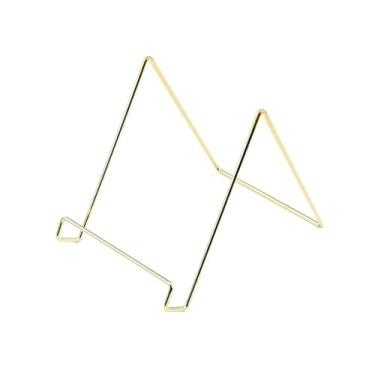 Imagem de Suporte para armazenamento de CDs Suporte de mesa aberto em ferro para discos vinil, CDs e álbuns, ideal para casa, escritório sala estar