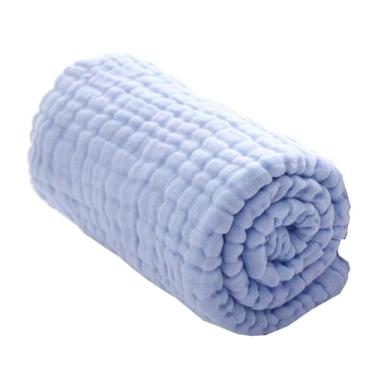 Imagem de Toalhas de banho de algodão, banco de musselina super macio, toalhas de banho de luxo para banheiro, 106 x 105 centímetros
