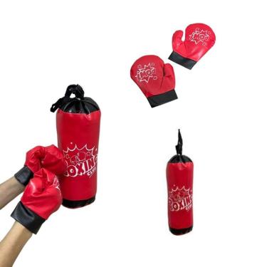 Imagem de Brinquedo Kit Saco De Pancada Infantil Luvas De Boxe