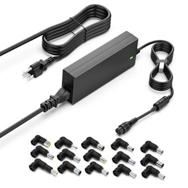 Imagem de ROLADA Adaptador Ca Universal De 90 W E 65 W Para Laptop, Compatível Com Hp, Dell, Asus, Lenovo, Acer, Toshiba, Samsung, Fujitsu, Sony, Gateway, Notebook, Ultrabook, Chromebook, Cabo De Alimentação