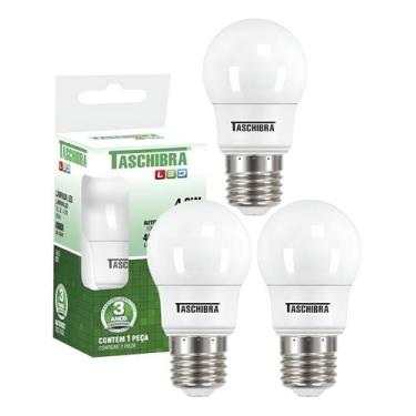 Imagem de 3 Lâmpada Bulbo Led Tkl 30 4,9w Taschibra Luz Neutro 4000k