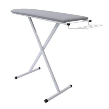 Imagem de Tábua De Passar Roupa Mesa Passadeira Dobrável(Branco - 2 Pés)