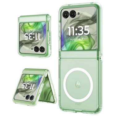 Imagem de Capa magnética para Motorola Moto Razr 2025/2024, [compatível com MagSafe] Capa protetora ultrafina à prova de choque para Moto Razr 60/50, transparente
