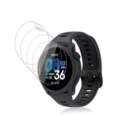 Imagem de Arxonis Pacote com 4 protetores de tela para Coros PACE 4, película de hidrogel de dureza 6H, antiarranhões, impressões digitais, fácil instalação, à prova de poeira, sensível ao toque, inquebrável