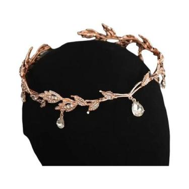 Imagem de Acessório De Cabelo Para Noivas Coroa De Elfo Com Cristais De Rhinesto