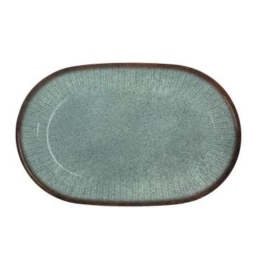 Imagem de Travessa Bandeja De Cerâmica Para Servir Síria Verde 22x34cm Alleanza