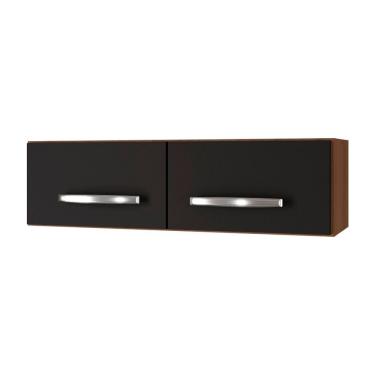 Imagem de Armário Aério 2 Portas Cozinha Aério íris Mb1 79cm Cor Savana Preto Pc