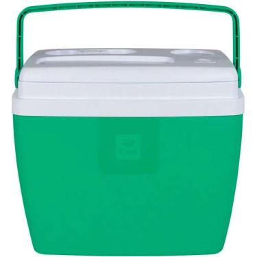 Imagem de Caixa Térmica Cooler 36 Litros Hortelã Com Alça Bel Verde