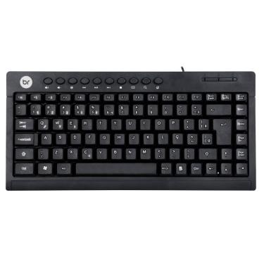 Imagem de Teclado USB Bright - ABNT2 - Preto - Teclas Multimídia - 0505