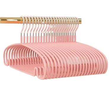 Imagem de Cabide de metal adulto antiderrapante para exibição de roupas para casa cabide de armazenamento de roupas vintage para armário com economia de espaço cabide organizador de pendurar adequado para