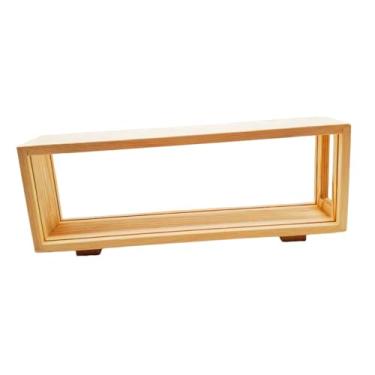 Imagem de XLWLLNJ Moldura de madeira retangular estilo caixa para fotos, ideal para mesas e ambientes internos, perfeita para exibir ingressos, lembranças e artesanato, Sem Cor