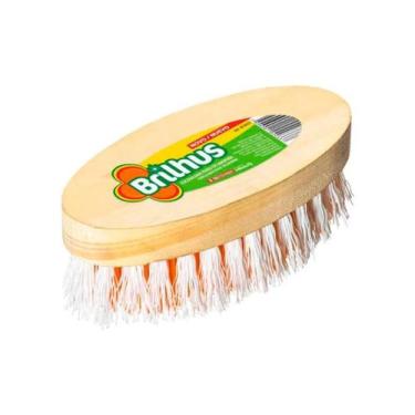 Imagem de Escova de Madeira Brilhus Laranja/branco - Bettanin