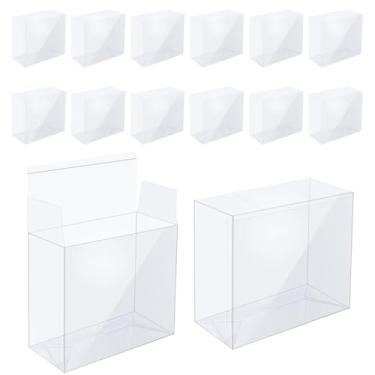 Imagem de Fukaisu 16pcs Elite Trainer Box Protector Case, 19.3x16.8x9cm/7.6x6.61x3.54in Clear Elite Trainer Box Case Anti-Scratch ETB Display Protector for Collection Lover