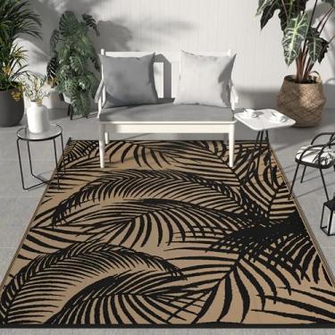 Imagem de GENIMO Tapete externo 2,5 x 30,5 cm à prova d'água para espaço livre de pátio, tapete de acampamento de palha de plástico reversível, tapetes de área grande para trailer, quintal, deck, varanda,