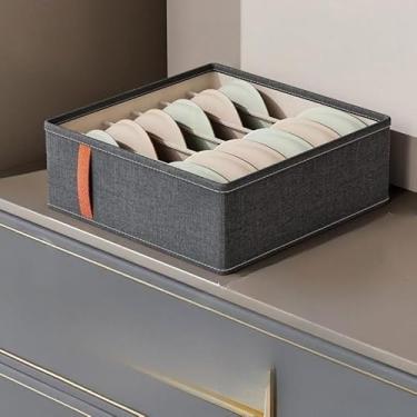 Imagem de Kit Caixa Colmeia Organizadora para Guarda-Roupa – Organizador de Gaveta para Roupas Íntimas, Meias e Sutiã(6 quadrados(1 peça))