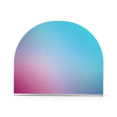 Imagem de Porta-guardanapos de acrílico azul degradê azul-petróleo, suporte de toalha de papel em forma de U, dispensador de guardanapos