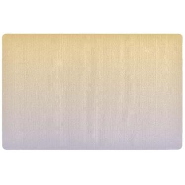 Imagem de TSENQUE Tapetes de porta personalizados amarelo lavanda azul gradiente fofo tapete de boas-vindas absorvente lavável tapetes de entrada para interior de casa tapete de varanda 81 cm x 50 cm