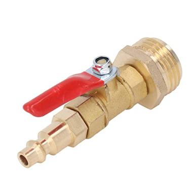 Imagem de Mingzhe Adaptador de Sopro de Latão para Inverno, Plugue de Conexão Rápida Macho de 1/4 pol., Acessório de Mangueira de Jardim para Trailers, Barcos, Trailers de Viagem, Motorhomes, (Macho)