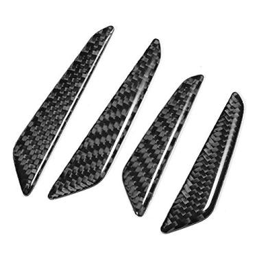 Imagem de Keenso Refletor da Borda da Porta do Carro de 4 Pces, Tira Anticolisão do Protetor Decorativo para a Maioria Carros Caminhões Suvs, Com Adesivo Fácil Instalar