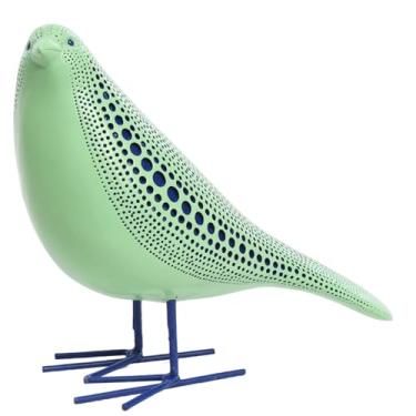 Imagem de Quoowiit Estatueta de pássaro, escultura moderna e estátuas para decoração de casa, estátuas de animais para estante, mesa, entrada, lareira, escultura decorativa de resina com design de arte chique