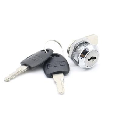 Imagem de Fechaduras cilíndricas de came, armário de porta, caixa de correio, gaveta, armário, cadeado, fechaduras de segurança com chaves de plástico, 1 peça (30 mm mesma chave)