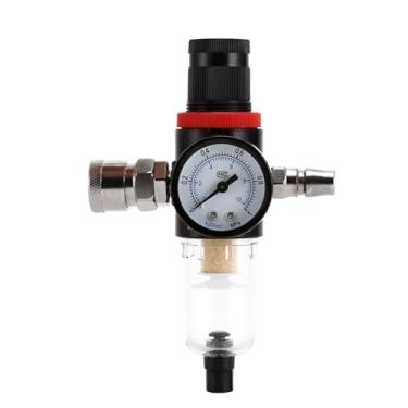 Imagem de 1 unidade de tratamento pneumático AFR-2000 regulador de pressão válvula redutora de óleo separação de água AFR2000 calibre 1 peça (AFR-2000 w BT 12)