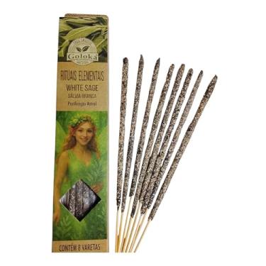 Imagem de Incenso Goloka Smudge Natural Premium Ritual Elemental - Escolha seu aroma!(Sálvia Branca)