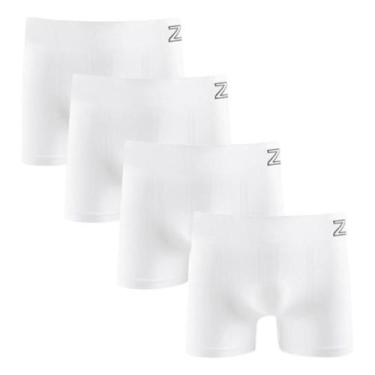 Imagem de Kit 4 Cueca Boxer Masculina Microfibra Sem Costura Zee Rucci Premium, 