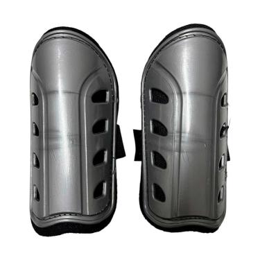 Imagem de Caneleira Futebol Fraldinha Infantil - Cinza-Unissex