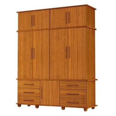 Imagem de Guarda Roupa Casal Londres 4 portas Freijó  Luapa Móveis