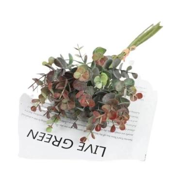 Imagem de Buquê Artificial De Folhas De Eucalipto 6 Ramos 36 Cabeças Decoração P