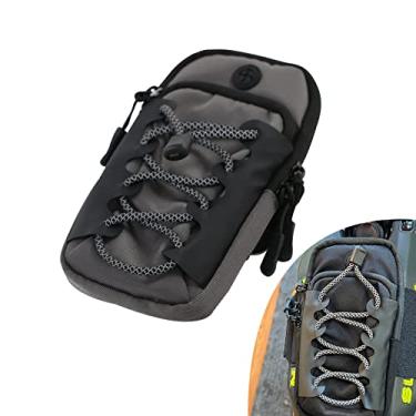 Imagem de CHANGCHENG Sur Ron Tool Bolsa para quadro frontal Sur Ron Bolsa de armazenamento para motocicleta elétrica à prova d'água - Design refletivo para Surron S/X Light bee S/X Segway X160/X260-Cinza