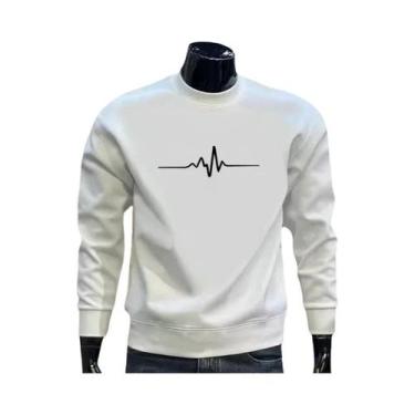 Imagem de Moletons Masculinos De Outono Inverno Com Estampa, Gola Redonda, Alta 