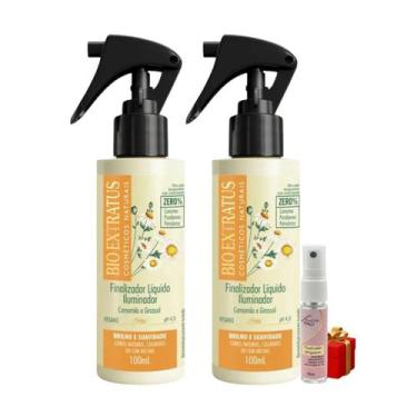 Imagem de Kit 2 Finalizador Líquido Iluminador Camomila 100ml Bio Extratus + Pre
