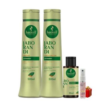 Imagem de Kit Haskell Jaborandi Shampoo + Condicionador 500ml + Nectavita 35ML +
