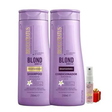 Imagem de Kit 1 Shampoo 1 Condicionador Desamarelador Blond Bioreflex 250 ML + P