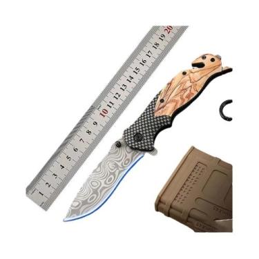 Imagem de Canivete Multifuncional Dobrável Para Camping, Pesca, Resgate De Emerg