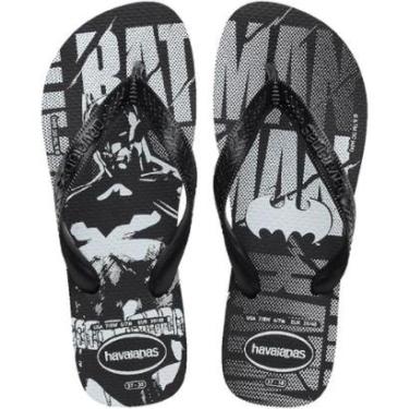 Imagem de Chinelo Havaianas Masculino Top Batman DC Logomania Preto-Masculino