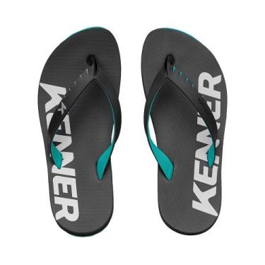 Imagem de Chinelo de Dedo Preto e Verde Red  Kenner, Preto, 42