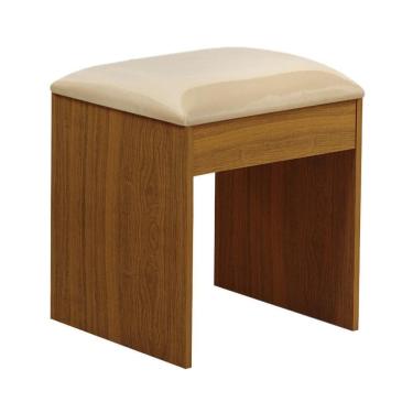 Imagem de Banqueta Almofadada para Penteadeira Camarim Maia - Móveis Luapa