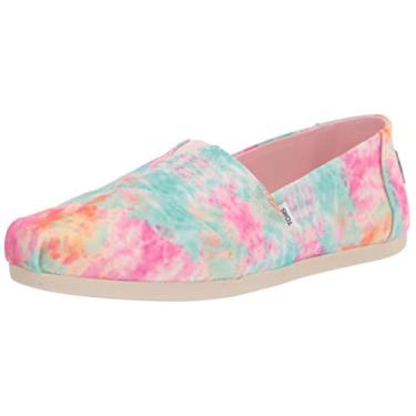 Imagem de TOMS Mocassim feminino Alpargata 3.0, Tie Dye verde aloe, 9