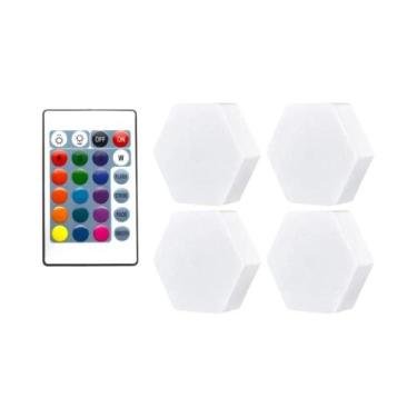 Imagem de Luminária De Parede LED RGB Com Sensor De Toque, Hexágono Modular Colo