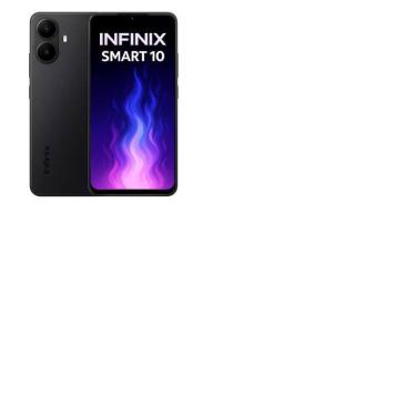 Imagem de Smartphone INFINIX Smart 10 120Hz Lançamento 2025 NFC 128GB 8GB Ramboost - Black