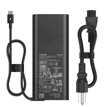 Imagem de amguog Carregador de laptop de 130 W compatível com Dell XPS 15 15 2 em 1 9575 17 Precision 5530 2 em 1 5550 5750 3560 3550 3551 Latitude 7410 7310 7210 9410 9510 9575 5420 Adaptador de alimentação