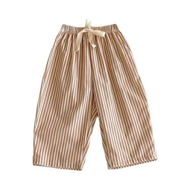Imagem de Calças Harem Listradas De Verão Para Crianças Meninos E Meninas, Calça
