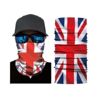 Imagem de Balaclava Masculina Sem Costura Com Bandeira Nacional, Lenço Mágico, F