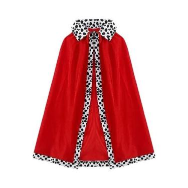 Imagem de Fantasia De Rei Vermelho Para Meninas E Meninos, Capa De Príncipe Real