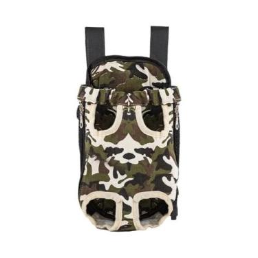 Imagem de Mochila De Transporte Para Cães E Gatos Em Malha Camuflada, Bolsa De O